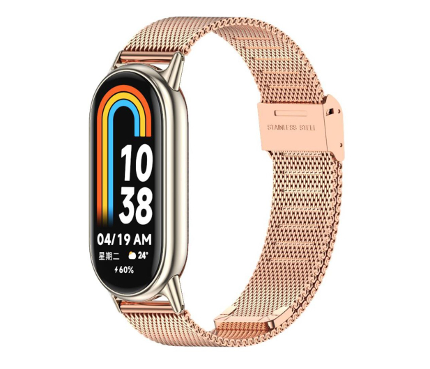 TECH-PROTECT Milaneseband do Xiaomi Mi Band 8 / 8 NFC / 9 rose gold - 1210418 - zdjęcie